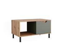 Vicco Table Basse Marelle, Vert/Artisan, 90x50cm