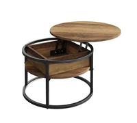 Vicco Table Basse Marlo, Bois, 57x57cm, avec Plateau Rabattable pour Une Utilisation Flexible dans l’Espace de Vie