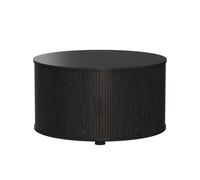 Vicco Table Basse Selva, Noir 80 x 80 cm | avec porte coulissante, avec fonction de levage et plateau de table réglable en hauteur