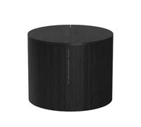 Vicco Table Basse Tavilo, Chêne/Noir, 48x48cm | avec fonction de levage et paroi latérale amovible
