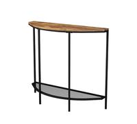 Vicco Table Console Fyrk, Chêne Rustique, 92x81.5cm | avec une étagère ouverte, pour le rangement des objets du quotidien et combinable avec Fyrk