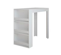 Vicco Table de Bar Repose, Blanc, 57x117cm | utilisable comme table haute pour la cuisine ou la salle à manger