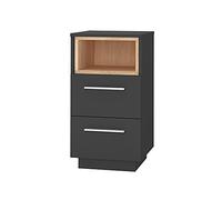 Vicco Table de Chevet Beatrice, Anthracite, 36x68cm, pour Le Rangement Peu encombrant d’Objets à côté du lit