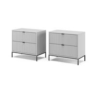 Vicco Table de Chevet Eliza Gris