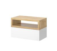 Vicco Table de Chevet Urbano, Marron, 45x28cm, montable au Mur pour Une Utilisation Peu encombrante dans la Chambre à Coucher