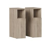 Vicco Table de nuit "Enton", Sonoma 20 x 59.5 cm | set de 2 pièces, convient comme surface de rangement à côté du lit