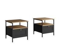 Vicco Table de Nuit Lunis Noir