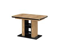 Vicco Table de Salle à Manger Fenaro, Chêne de Force doré, 120x80cm, Extensible avec rallonge synchronisée pour Une Longueur de Table Variable
