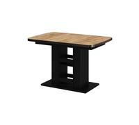 Vicco Table de Salle à Manger Fenaro, Chêne doré/Noir, 120x80cm, Extensible avec rallonge synchronisée pour Une Longueur de Table Variable