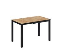 Vicco Table de Salle à Manger Granny, Chêne/Anthracite, 120x70cm Extensible, avec Fonction d’Extension pour des Longueurs de Table Variables