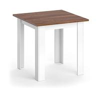 Vicco Table de Salle à Manger Karlos, Noyer, 80x80cm, Convient pour 2 à 4 Personnes pour Une Utilisation dans la Salle à Manger