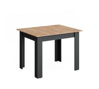 Table de salle à manger Repose, 100-140 x 80 cm extensible, Anthracite/Chêne de force doré, Vicco 55776