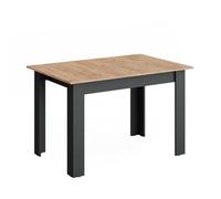 Vicco Table de Salle à Manger Repose Anthracite/Chêne doré 120-160x80 cm | extensible, pour une utilisation flexible comme table à manger ou de travail