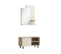 Vicco Vestiaire Puerto, Chêne/Cachemire, Ensemble de 2 pièces | ensemble de 2 pièces