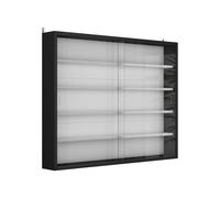 Vicco vitrine Murale Showla Noir/Blanc | avec 4 étagères, pour montage mural pour le rangement et la présentation