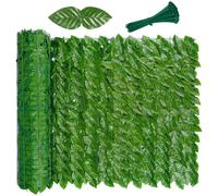 Viceree Haie Artificielle de Haute Qualité Vert Clair 1x3 Mètres + 50 Colliers de Serrage Offerts, Brise Vue Balcon Facile à Installer, Lierre Artificiel pour Cloture Jardin Exterieur 90% Privacy