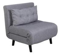 Paris prix Fauteuil convertible tissu - Gris