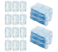 Vicloon Duster Recharges, 10 Pièces Kit de Plumeau Jetablepour Plumeau Flash Recharges de Plumeaux Nettoyage Manuel des Meubles la Chambre à Coucher Voiture, Bleu-Blanc