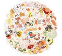 Vicloon Lot de 113 Autocollants pour Enfants de 3 Ans et Plus, Autocollants de Plantes à Fleurs, Gommettes Enfants pour Récompenser, pour Scrapbooking, Bouteille d'eau, Bagages