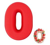 Vicloon Nombre de Silicone Moule à Gâteau, Grands Moules à Gâteau 3D en Silicone, 3D en Silicones Numérique, Moule Gateau Chiffre 0, pour Décoration de Gâteaux, Mariage, Anniversaire, Fête