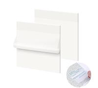 Vicloon Notes Autocollantes, 100 PCS Transparent Post Sticky It Notes, Feuilles Note Autocollantes transparent Imperméable,7,5 x 7,5 cm Répétable Utilisation,Pour Bureaux,Ménages et les Etudiants