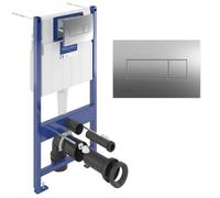ViConnect Pro S Bâti-support sol-mur avec plaque chromé (92122869)