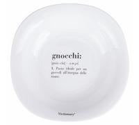 Victionary Gnocchi Lot de 6 assiettes creuses carrées 23 x 23 cm | Verre opale