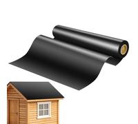 Victoam Film pour toit en aluminium auto-adhésif 5m x 1m (5㎡), Noir | Bitume pour enrobé bitumineux imperméable et résistant aux UV pour abri de jardin, aubanne, remise - pose facile sans outil