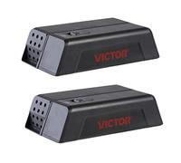 Victor M250S Piège à Souris électronique sans Toucher ni Voir 2 Pack Noir