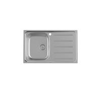 Victoria 80ed évier inox 1 cuve 1 égouttoir à droite 800x490x155 mm - ROCA A873801A01