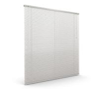 Victoria M. Store vénitien en Aluminium 25 mm pour fenêtres et Portes, sans pré-perçage, Clips de Serrage Inclus, 90 x 220 cm, Blanc Poivre-Beige