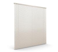 Victoria M. Store vénitien en Aluminium 25 mm pour fenêtres et Portes, sans pré-perçage, Clips de Serrage Inclus, 105 x 130 cm, crème