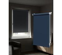 Victoria M. Tenebra Store Obscurcissant Occultant avec Et sans Perçage, Matériel De Montage Inclus, 70 x 220 cm, Bleu foncé