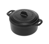 Victoria Mini Cocotte Fonte Émaillée à Induction 10cm, Mini Dutch Oven 0,3L, 1-2 Portions, sans PTFE ni PFOA, Convient pour le Feu, le Barbecue, le Four, Vitrocéramique, Gaz