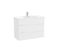 Victoria-n unik (meuble+lavabo) 3 tiroirs 1000 mm blanc mat - ROCA A852103509