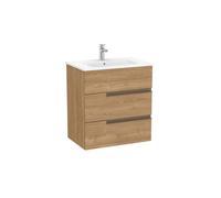 Victoria-n unik (meuble+lavabo) 3 tiroirs 700 mm noyer - ROCA A852101517