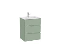 Victoria-n unik (meuble+lavabo) 3 tiroirs droite 600 mm vert sauge - ROCA A852100564