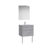 Victoria pack 2 tiroirs 600mm gris galet brillant - ROCA A851602516
