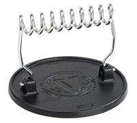 Victoria Presse à Hamburger Smash Burger Press, Presse Steak Viande Hachée en Fonte Émaillée 16,5cm Ronde pour Grillades, Poignée Résistante à la Chaleur, sans PTFE, Accessoires pour Barbecue