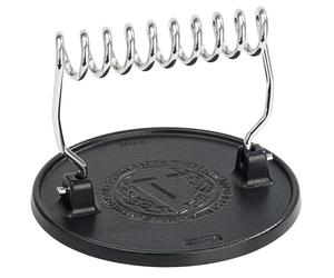 Victoria Presse à Hamburger Smash Burger Press, Presse Steak Viande Hachée en Fonte Émaillée 16,5cm Ronde pour Grillades, Poignée Résistante à la Chaleur, sans PTFE, Accessoires pour Barbecue