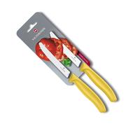 Victorinox - 2 Couteaux A Tomates Et De Table Swiss Classic -Jaune-6.7836.L118B
