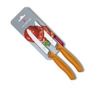 Victorinox - 2 Couteaux A Tomates Et De Table Swiss Classic -Orange-6.7836.L119B
