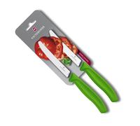 Victorinox - 2 Couteaux A Tomates Et De Table Swiss Classic -Vert-6.7836.L114B