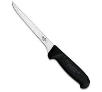Victorinox Fibrox 5.6403.15 Couteau de Cuisine, Couteau à Désosser, Noir, 15 Cm
