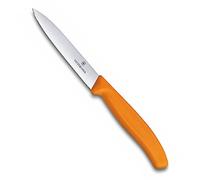 Victorinox 6.7706.L119 Couteau d’Office Lame Pointue, Acier Inoxydable, Orange, 30 x 5 x 5 cm