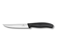 Victorinox 6.7933.12 Couteau à Steak/à Pizza avec Tranchant denté, Acier Inoxydable, Noir, 30 x 5 x 5 cm