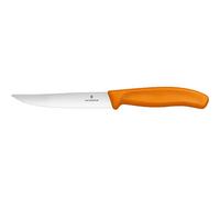Victorinox 6.7936.12L9 Couteau à Steak/à Pizza avec Tranchant denté, Acier Inoxydable, Orange, 30 x 5 x 5 cm