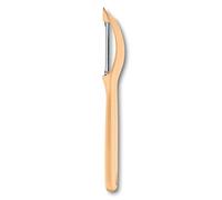 Victorinox, 7.6075.92 - Ustensiles de cuisine - Éplucheur universel - Lame extra tranchante - Micro-denture - Poignée en plastique robuste - Orange clair - Fabriqué en Suisse - Passe au lave-vaisselle