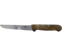 Victorinox Grand Maître, Couteau à steak professionnel, Lame extra-tranchante, tranchant droit, 12 cm, manche plastique, Acier inoxydable, noir
