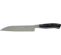 Victorinox Grand Maître Couteau Santoku, Lame de 17 Cm, Forgé, Inoxydable, en Acier Inoxydable, Noir